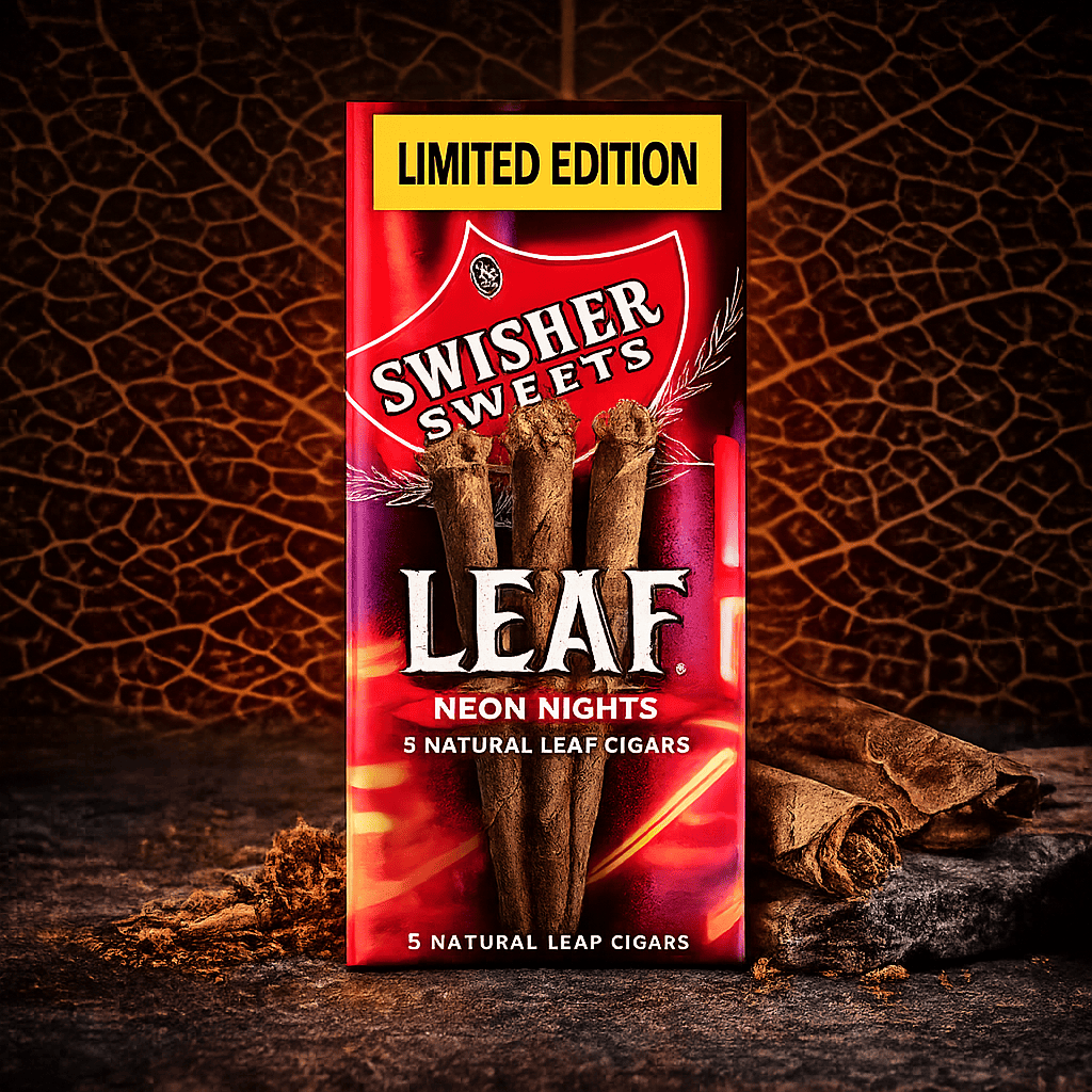 Swisher Sweets Leaf Neon Nights limited edition natural leaf cigars
